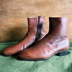 Men’s Leather Moreschi Boots with Vibram Sole